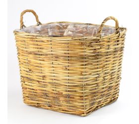 Super cena gd6112.5 kôš prútie s uchom hranatý v.xl 42x45x45cm