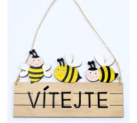 Záves včely ,,vítejte