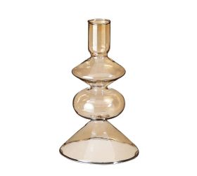 Super cena svietnik costa sklo krém - v14,5xd9cm