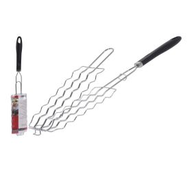 Rošt na gril klobása chrom. 9x21x53cm bbq c83500830