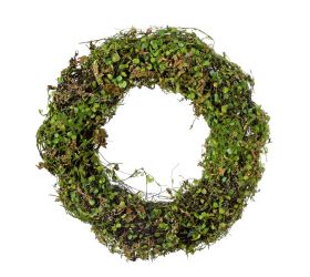 Veniec ratan/ mach zelený 30*30*6.5