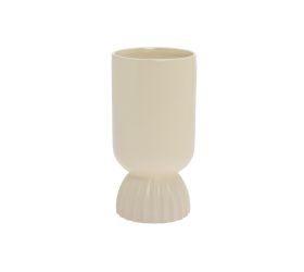 Váza keramika 12x12x23,5cm krém