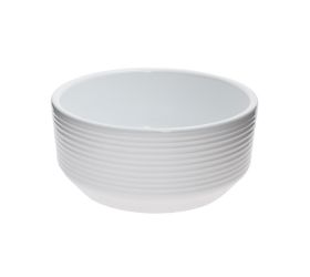 Miska biela s pasmi 16,5xv7,5cm