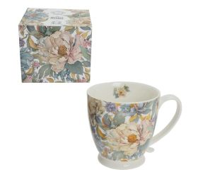 Šálka 510ml na stopke peony white