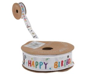 Stuha happy birthday 2,5cmx10m 5177