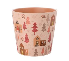 Super cena obal zimná krajina krémový 14xv13cm