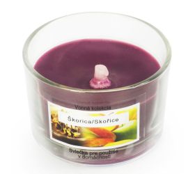 Xxh-číra v skle soj.vosk s paraf.fial.škor.