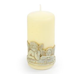 Vianočný anjel valec 60x130 ecru