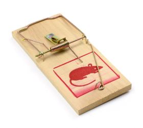 3538 drevená pasca na potkany 17,5x8cm