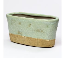 Obal hrantík keramika zelený 20,5x9x10cm super cena