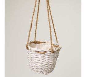 Obal prútený biely 19x15cm