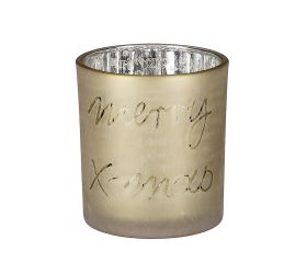 Svietnik na čajovú sviečku arya zlaty - v8xh7cm