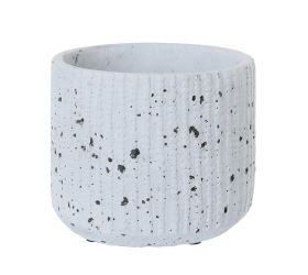 Obal cement antique grey d16*h13.5cm