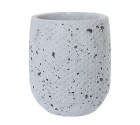 Obal cement antique grey d17*h20cm