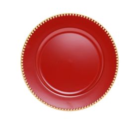 Tanier červ./zl lem plast 33cm