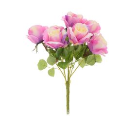 Kytica ruža x7 40cm fial.krém