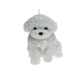 Figurka pes pudel sivý