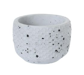 Obal cement antique grey d14*h10.5cm