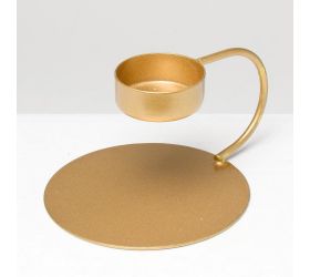 Svietnik na čajové sviečky zlatý 10xv7cm