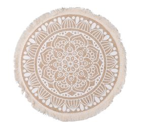 Prestieranie juta ornament 40cm biela