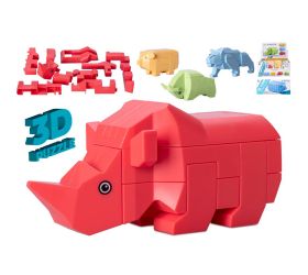 Stavebnica 3d puzzle zvieratká
