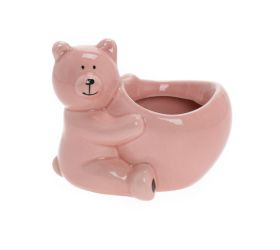 Obal macko ružový 10,6x12,8x9,6cm