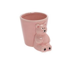 Super cena obal macko ružový 7,8x10,5x7,5cm