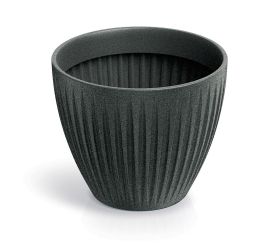 Tlro30 obal latia round čierny granit 30xv25cm