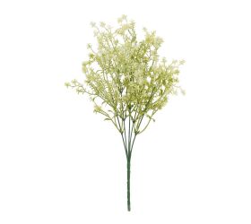 Zeleň bielo-zelené kvietky 36cm