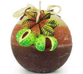 Ovocné s prív.guľa 100 gaštan