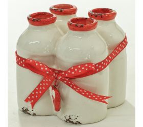 Váza 4fľaše mašľa