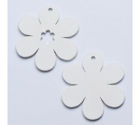 Kvietky mini biele drevo 5cm s/20 super cena