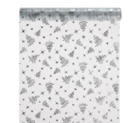 Organza lesklá 39x10 strieborná