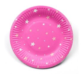 Ppd1000904 tanier papier 18cm s/10 starlit sky ruž.
