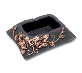 Obal cement čierna s medenou 25x19.5x7cm