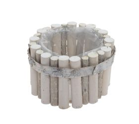 435fl/s obal ovál s drevo 15x15x9cm