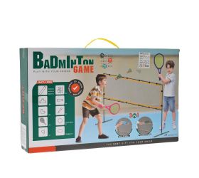 Športová sada 3v1, volejbalová sieť, badbinton, disk