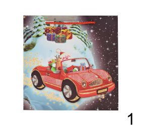 Darčeková taška vianoce gliter 25*25*25cm