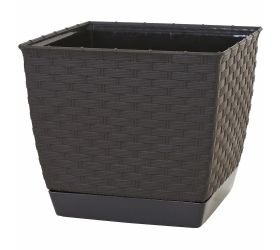 Drlk220 kvetináč ratolla square umbra-hnedý 22x22xh18,9cm/6l