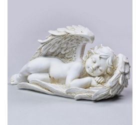 Anjel polyres.ecru ležiaci 22xv12cm