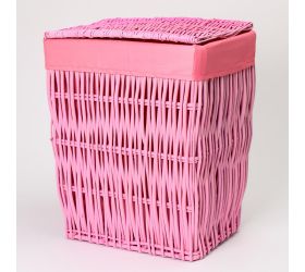 352fl/s prútený koš ružový m:38x28x46cm