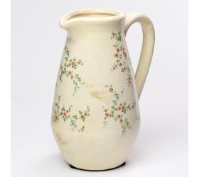 Džbán s uchom keramika vzor kvety 16,5x12,5x22cm super cena