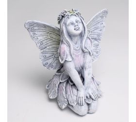 Víla led šedá poly 15.5*12*18 cm