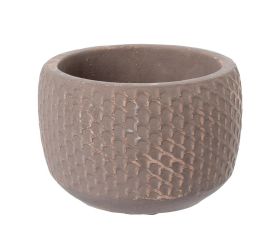 Obal cement brown d14*h10.5cm