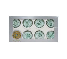 Ruža preparovaná satin tiffany 5cm/bal. 8ks