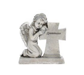 Anjel + kríž 16x8,5x17cm polyres=204072