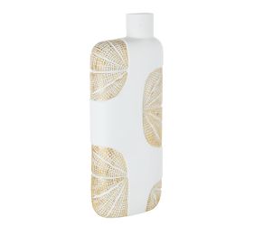 Super cena váza deco biela vzor mušla 20x10x51cm