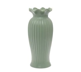 Váza keramika 13x13x30cm zelená