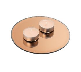 Podložka medená/zrkad./sklo pr.15cm specchio-oro-d150