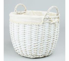 335fl/s prútený košík biely